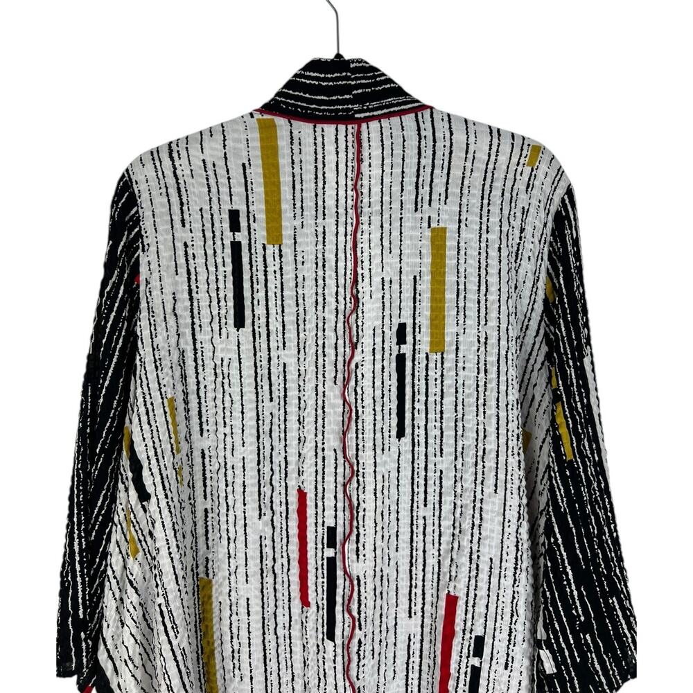 Ic By Connie K Colorful Print Jacket Size Xl Chop… - image 6